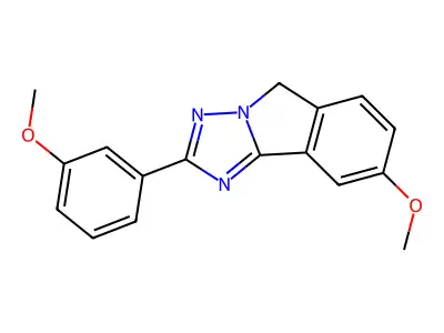 5H-s-Triazolo(5,1-a)isoindole, 8-methoxy-2-(m-methoxyphenyl)- structure