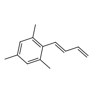 Benzene, 2-(1,3-butadienyl)-1,3,5-trimethyl- structure