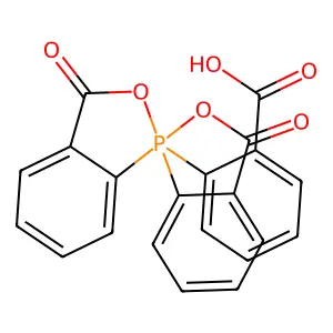 2-(3,3'-Dioxo-1,1'-spirobi(2,1-benzoxaphosphol)-1(3'H,3H)-yl)benzoic acid structure