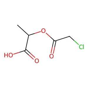 Propanoic acid, 2-[(chloroacetyl)oxy]- structure