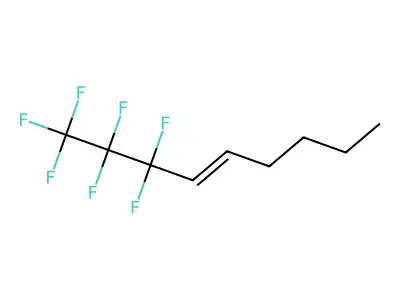 1,1,1,2,2,3,3-Heptafluoronon-4-ene structure