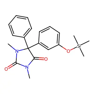 2,4-Imidazolidinedione, 1,3-dimethyl-5-phenyl-5-[3-[(trimethylsilyl)oxy]phenyl]- structure