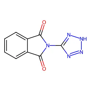 N-(1H-四唑-5-基)邻苯二甲酰亚胺 structure
