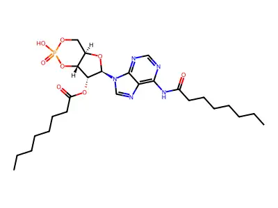 N(1),O(2)-Dioctanoyl cyclic amp structure
