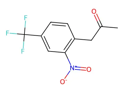 1-(2-Nitro-4-(trifluoromethyl)phenyl)propan-2-one structure