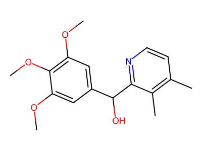2-Pyridinemethanol, 3,4-dimethyl-alpha-(3,4,5-trimethoxyphenyl)- structure
