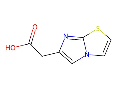 2-(Imidazo(2,1-b)(1,3)thiazol-6-yl)acetic acid structure