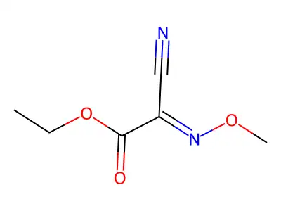 ethyl (2Z)-2-cyano-2-methoxyiminoacetate structure