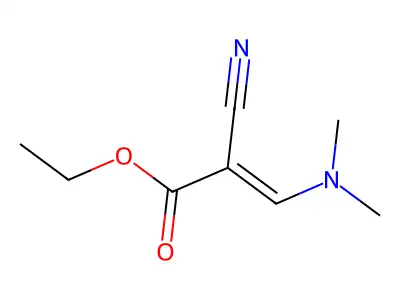 Ethyl (2Z)-2-cyano-3-(dimethylamino)acrylate structure