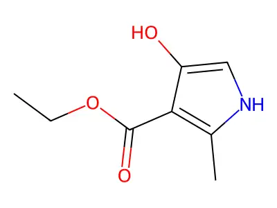 Ethyl 4-hydroxy-2-methyl-1H-pyrrole-3-carboxylate structure