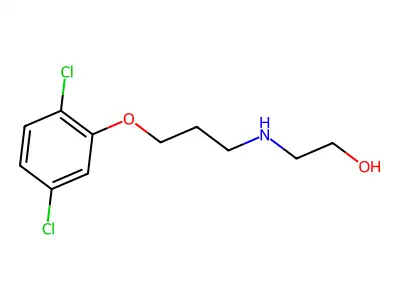 2-[3-(2,5-Dichlorophenoxy)propylamino]ethanol structure