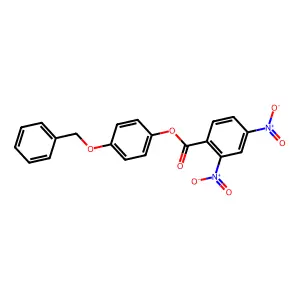(4-Phenylmethoxyphenyl) 2,4-dinitrobenzoate structure