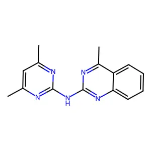 (4,6-Dimethyl-pyrimidin-2-yl)-(4-methyl-quinazolin-2-yl)-amine structure