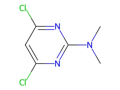 4,6-dichloro-N,N-dimethylpyrimidin-2-amine structure