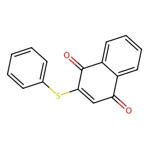 1,4-Naphthalenedione, 2-(phenylthio)- structure