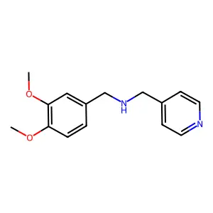 (3,4-Dimethoxybenzyl)pyridin-4-ylmethylamine structure