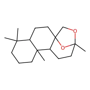 5H-3,5a-Epoxynaphth[2,1-c]oxepin, dodecahydro-3,8,8,11a-tetramethyl- structure