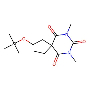 5-Ethyl-1,3-dimethyl-5-[2- ethyl]-2,4,6 -pyrimidinetrione structure