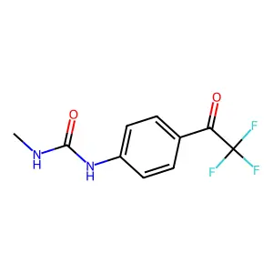 Urea, N-methyl-N'-[4-(trifluoroacetyl)phenyl]- structure