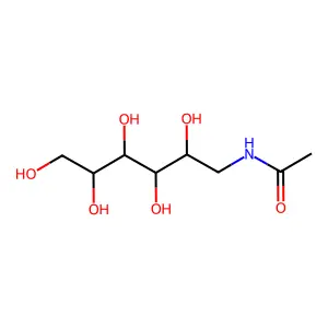 1-Acetamido-1-deoxyhexitol structure