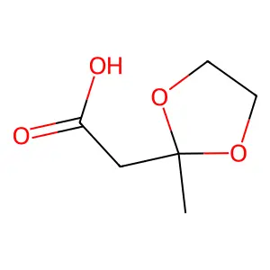 2-(2-Methyl-1,3-dioxolan-2-yl)acetic acid structure