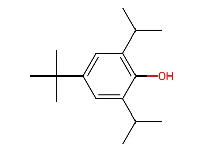 4-tert-Butyl-2,6-diisopropylphenol structure