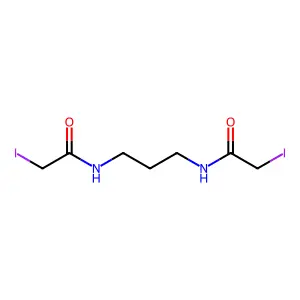 N,N'-三亚甲基双(碘乙酰胺) structure