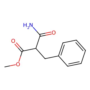 Methyl 2-carbamoyl-3-phenylpropionate structure