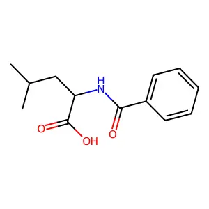 D-Leucine, N-benzoyl- structure