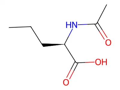 2-Acetamidopentanoic acid structure
