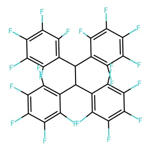 Benzene, 1,1',1'',1'''-(1,2-ethanediylidene)tetrakis[2,3,4,5,6-pentafluoro- structure