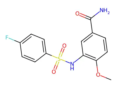 3-[(4-Fluorophenyl)sulfonylamino]-4-methoxybenzamide structure