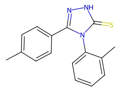 4-(2-methylphenyl)-5-(4-methylphenyl)-4H-1,2,4-triazole-3-thiol structure