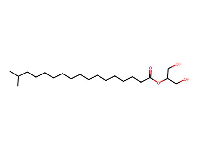 1,3-Dihydroxypropan-2-yl 16-methylheptadecanoate structure