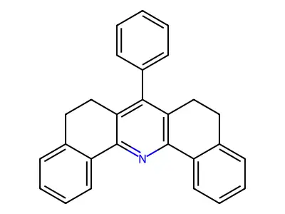 7-Phenyl-5,6,8,9-tetrahydrodibenz(C,H)acridine structure