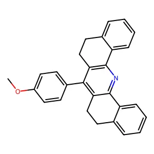 7-(4-Methoxyphenyl)-5,6,8,9-tetrahydrodibenzo(C,H)acridine structure