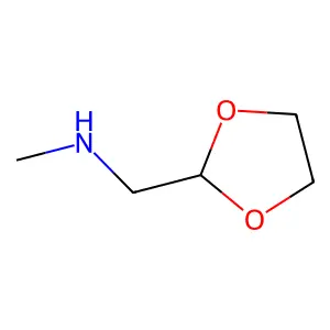 1,3-Dioxolane-2-methanamine, N-methyl- structure