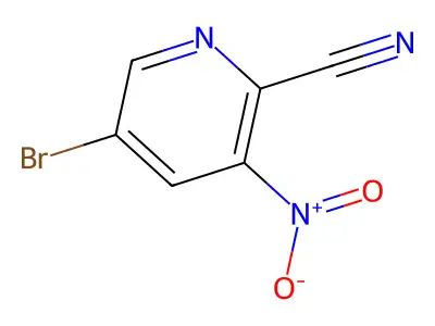 5-Bromo-3-nitropyridine-2-carbonitrile structure