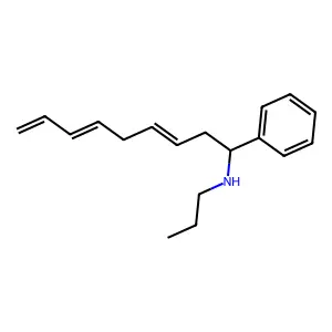 alpha-(2,5,7-Octatrienyl)-N-propylbenzenemethanamine structure