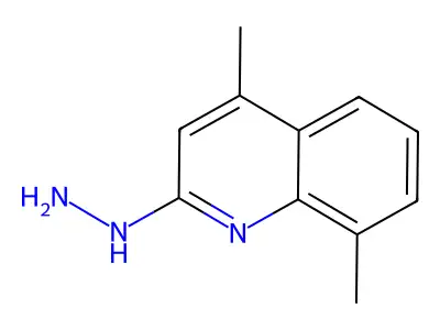 2-Hydrazinyl-4,8-dimethylquinoline structure