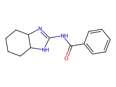 N-(3a,4,5,6,7,7a-hexahydro-1H-benzimidazol-2-yl)benzamide structure