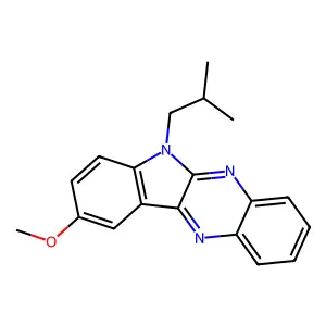 2-Methoxy-5-(2-methylpropyl)indolo[2,3-b]quinoxaline structure