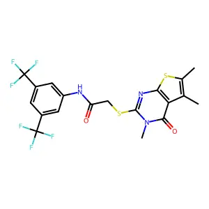 C19H15F6N3O2S2 structure