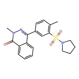 2-Methyl-4-(4-methyl-3-pyrrolidin-1-ylsulfonylphenyl)phthalazin-1-one structure