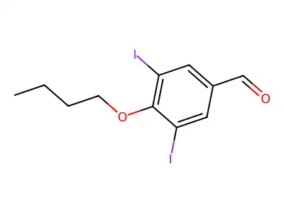 4-Butoxy-3,5-diiodobenzaldehyde structure