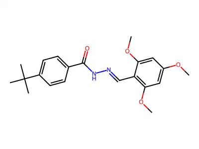 4-tert-butyl-N-[(2,4,6-trimethoxyphenyl)methylideneamino]benzamide structure