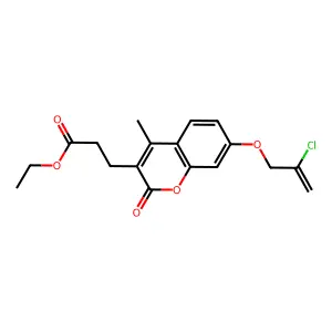 C18H19ClO5 structure