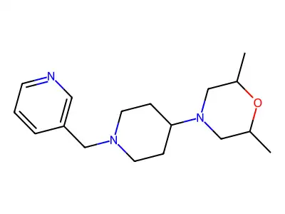 2,6-Dimethyl-4-[1-(pyridin-3-ylmethyl)piperidin-4-yl]morpholine structure