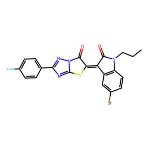 C21H14BrFN4O2S structure