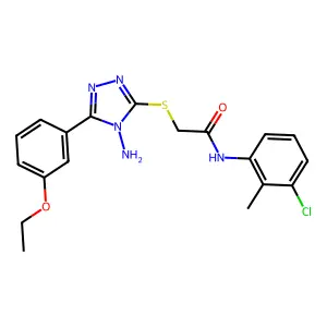 C19H20ClN5O2S structure